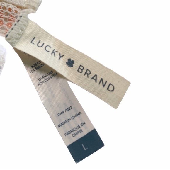 Lucky Brand Large bralette Bra Lace - Picture 4 of 4